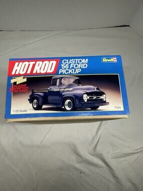 REVELL CUSTOM '56 FORD PICKUP "HOT ROD" SERIES KIT #7124 AMT MPC 1/25 Open Box